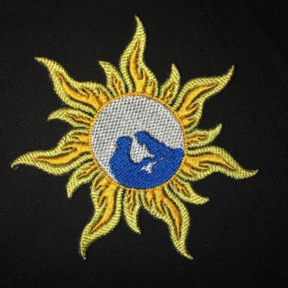 Rapunzel Patch // and at last I see the light // iron and sew on // embroidery